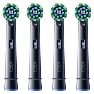Końcówki do szczoteczki elektrycznej Oral-B Cross Action czarne 4 sztuki