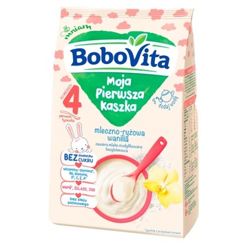 BoboVita kaszka mleczno-ryżowa z wanilią bez cukru