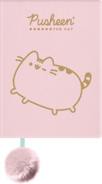 PUSHEEN Блокнот плюшевий A5 96 k. м'який щоденник кіт