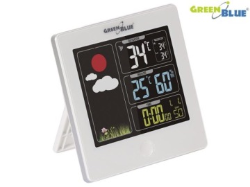 Беспроводная метеостанция GreenBlue GB521W DCF, белая