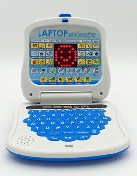 LAPTOP EDUKACYJNY DLA DZIECI EKRAN LED KOMPUTER