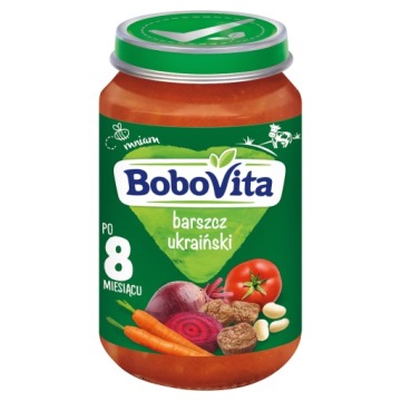 Обід Bobovita Борщ український супчик для дітей від 8 місяців 190 г