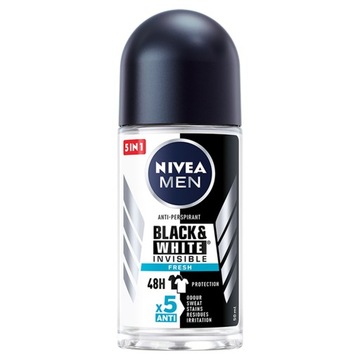 NIVEA Men ролл-он Black&White Invisible Fresh 50 мл