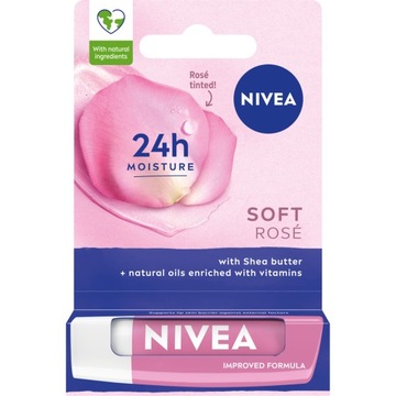 NIVEA Rose pomadka ochronna do ust 4,8 g
