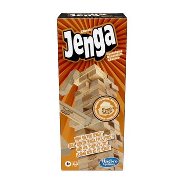 Jenga Classic Hasbro Аркадная игра Семейная вечеринка Деревянные блоки