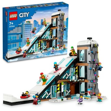KLOCKI LEGO STOK TEREN NARCIARSKI Z WSPINACZKĄ CENTRUM NARCIARSKIE ZESTAW