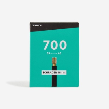 Велосипедная камера Decathlon 700X35/45, клапан Шредера 48 мм