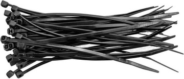Opaski kablowe Zaciskowe 2,5/200 czarne 100szt.