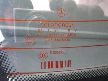 MERCEDES S W221 05- SKLO (OKNO) ZADNÍ SOLARGREEN