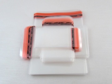 WORECZKI TOREBKI CELOFANOWE Z TAŚMĄ MAŁE 10x12 cm