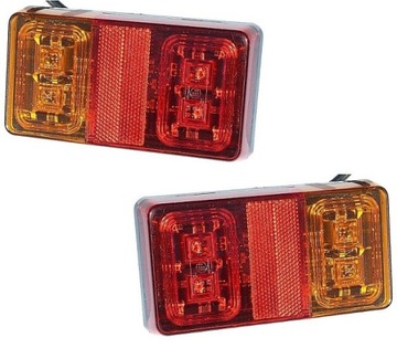 LAMPY LED ZESPOLONE DIODOWE TYLNE PRZYCZEPY 2 SZT