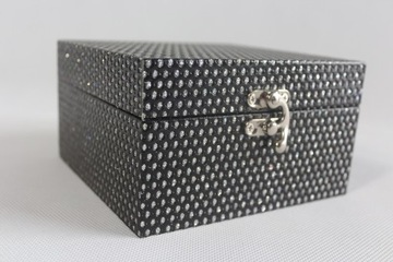 Шкатулка-шкатул ЧЕРНЫЙ 14X14X8 см