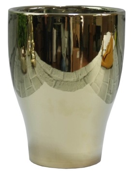 Wazon złoty osłonka ceramiczna gold H18
