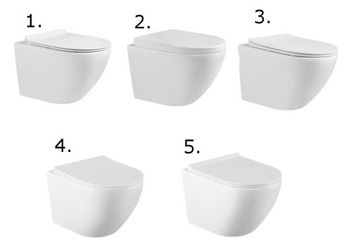 Mexen рамка туалет Лена Rimless Beats Button