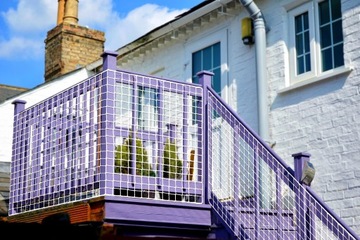 BIAŁA WZMACNIANA SIATKA OPLOT BRAMKA OCHRONNA HIT