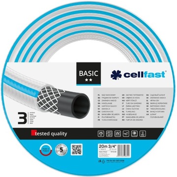 Cellfast Wąż Ogrodowy BASIC 3/4
