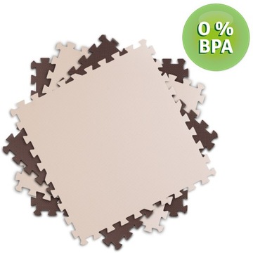 БОЛЬШОЙ КОВРИК ПЕННЫЙ, ПАЗЛ ПЕННЫЙ 60х60 см, 4 шт.