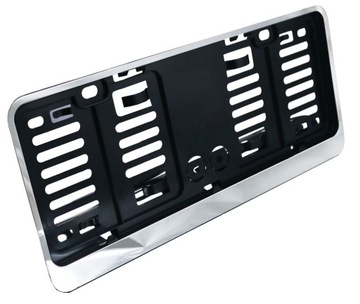 RAMKI DO MAŁYCH TABLIC NREJESTRACYJNYCH 305x114mm USA JAPONIA 2SZT CHROM