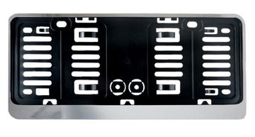 RAMKI DO MAŁYCH TABLIC NREJESTRACYJNYCH 305x114mm USA JAPONIA 2SZT CHROM