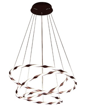 Lampa wisząca ring okrąg żyrandol 36+45+56 cm LED