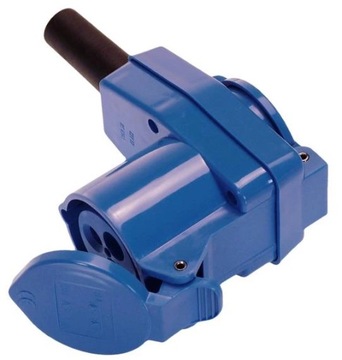 Переходник CEE, прямоугольный разъем с розеткой