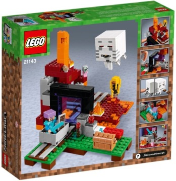 LEGO MINECRAFT 21143 ПОРТАЛ В НИЖНИЙ АД 24Ч