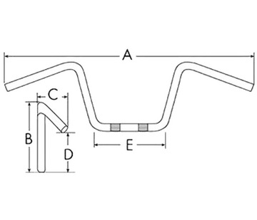 РУЛЬ ENDURO 22 мм АЛЮМИНИЕВЫЙ QUAD ATV 200 250