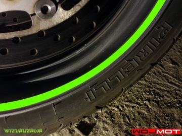 Флуоресцентные наклейки на диски, колеса, неоновые ПОЛОСКИ