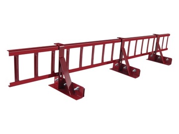 Płotek 2m wysoki 3uch kolor do rąbka stojącego