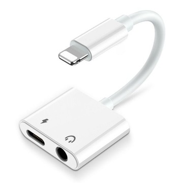 Adapter Iphone przejściówka jack 3,5mm +ładowanie