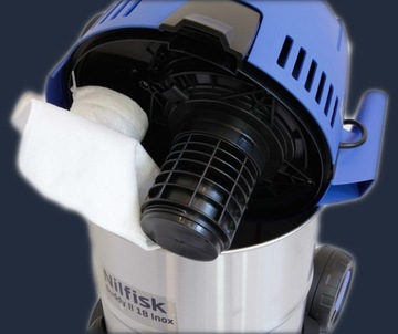 многоразовый мешок для промышленного пылесоса, 20л, на молнии