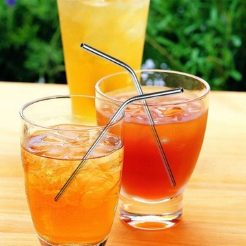 8 многоразовых соломинок, экологически чистые металлические трубки + очиститель