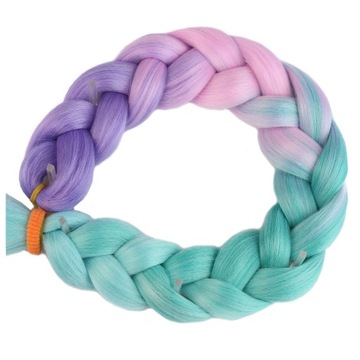 Włosy SYNTETYCZNE do warkoczyków KOLOROWE warkoczyki DOCZEPIANE WŁOSY ombre