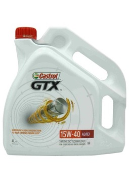 CASTROL GTX 15W40 4L A3/B3 HIGH MILEAGE