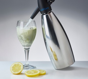 СИФОН ДЛЯ ГОДОВОЙ ВОДЫ KAYSER INOX + 20 КАРТРИДЖЕЙ