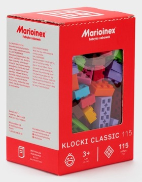 Klocki Classic Marioinex Elastyczne 115 el. Wafle