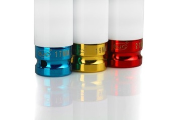 НАБОР УДАРНЫХ НАСАДОК 1/2 ДЛЯ ЛЕГКОСПЛАВНЫХ ДИСКОВ 17 19 21 ММ