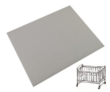 Prześcieradło do kołyski jersey 40x90 białe OLKA