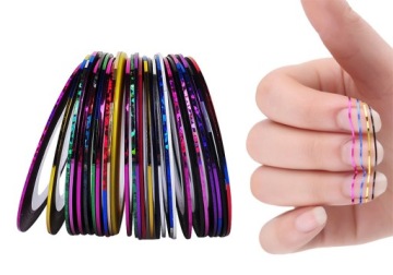 КОФЕЙНАЯ ЛЕНТА ДЛЯ УКРАШЕНИЯ НОГТЕЙ НИТЬ