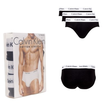 CALVIN KLEIN SLIPY 3 PACK CZARNE U2661G 001 S