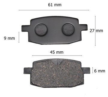 SKUTER 4T 2T GY6 KOMPLET KLOCKI HAMULEC HAMULCOWE