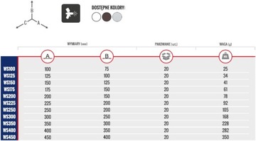 ОПОРА ПОЛКИ ПОЛКА УГОЛ 450x400 WS450