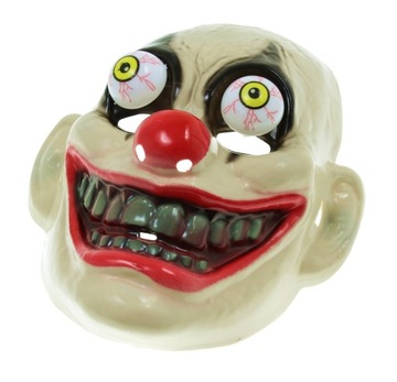 Maska Straszny Clown Klaun Zombie strój halloween