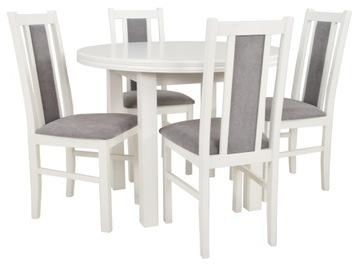 4 krzesła DREWNIANE +stół ROZKŁADANY KUCHENNY