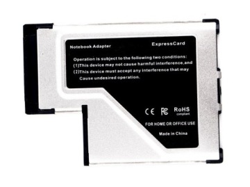 Адаптер контроллера Express Card USB3.0 2 порта 54 мм