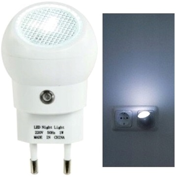 LAMPKA NOCNA CZUJNIK ZMIERZCHU LAMPA DO KONTAKTU
