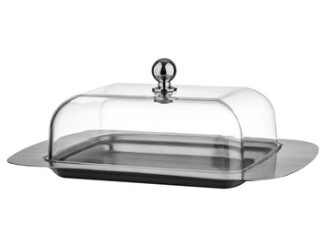 MASELNICZKA STALOWA POJEMNIK NA MASŁO KH-4027