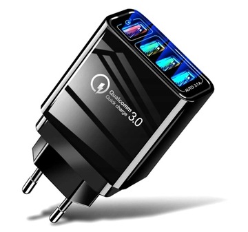 SZYBKA ŁADOWARKA SIECIOWA QUICK CHARGE 3.0 USB x4
