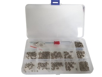 Zestaw 360szt śrubek stożkowych M2, M2.5, M3