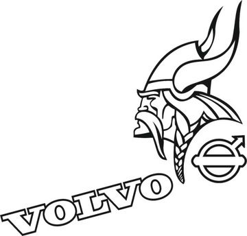 NAKLEJKI NAROŻNIKI NA SZYBĘ VOLVO VIKING WIKING